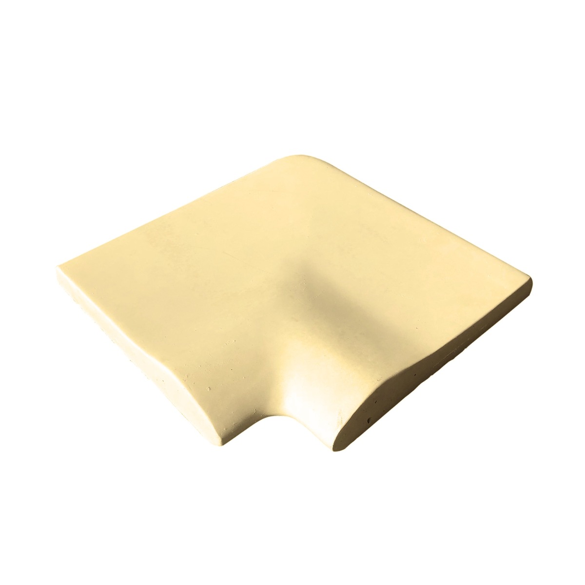 Угловой копинговый камень Aquazone 250x300x50-25 мм, бежевый, уценка