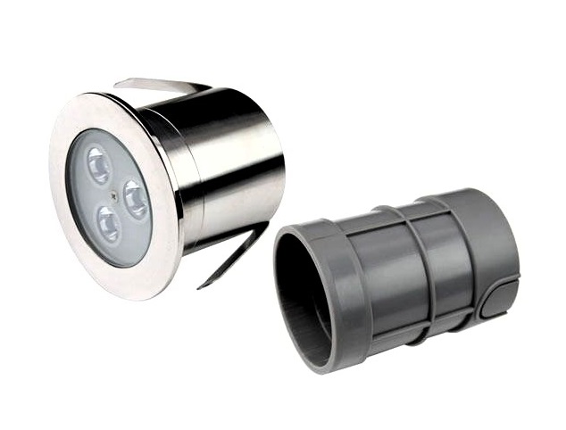 Прожектор светодиодный Aquaviva HJ-RC-SS75, 3LED 6 Вт RGB, с закладной