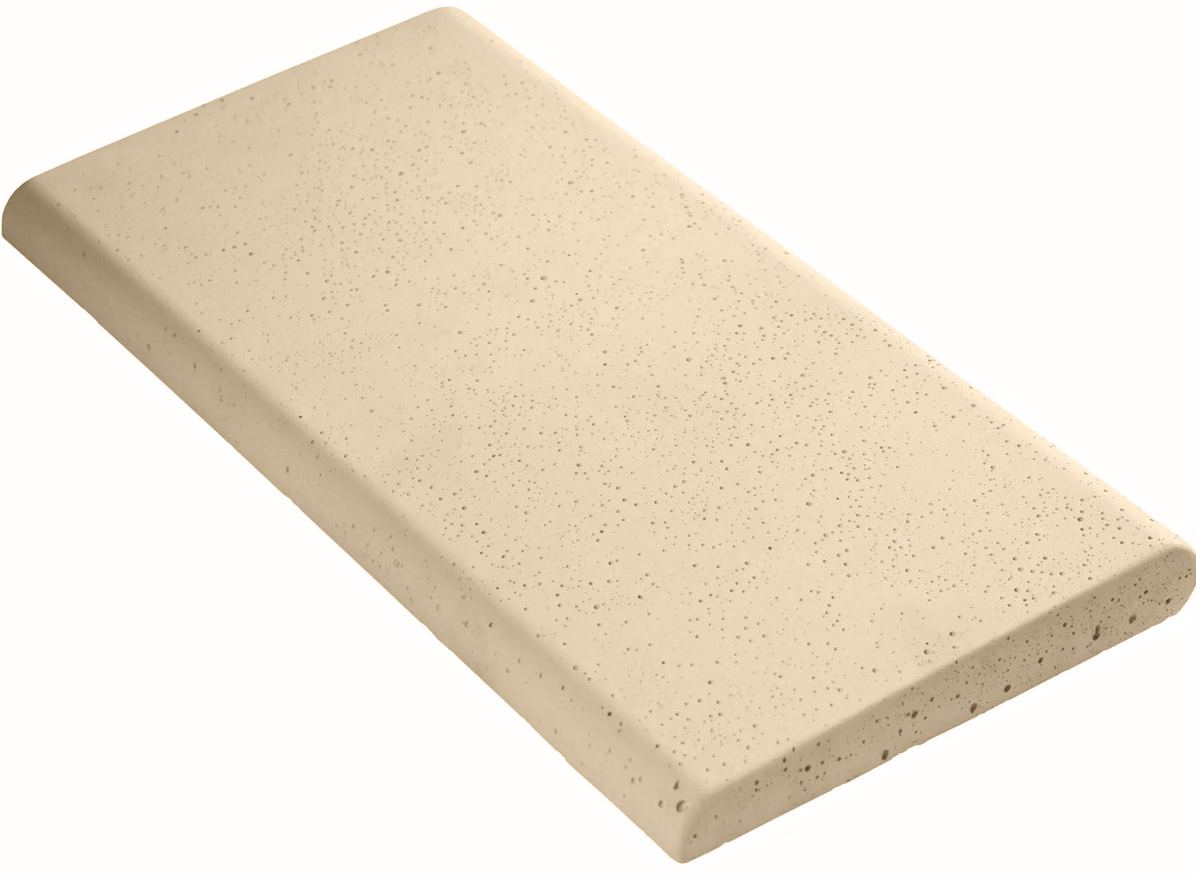 Копинговый камень Aquazone Tuff 250x500x50-25 мм, бежевый (пористый)