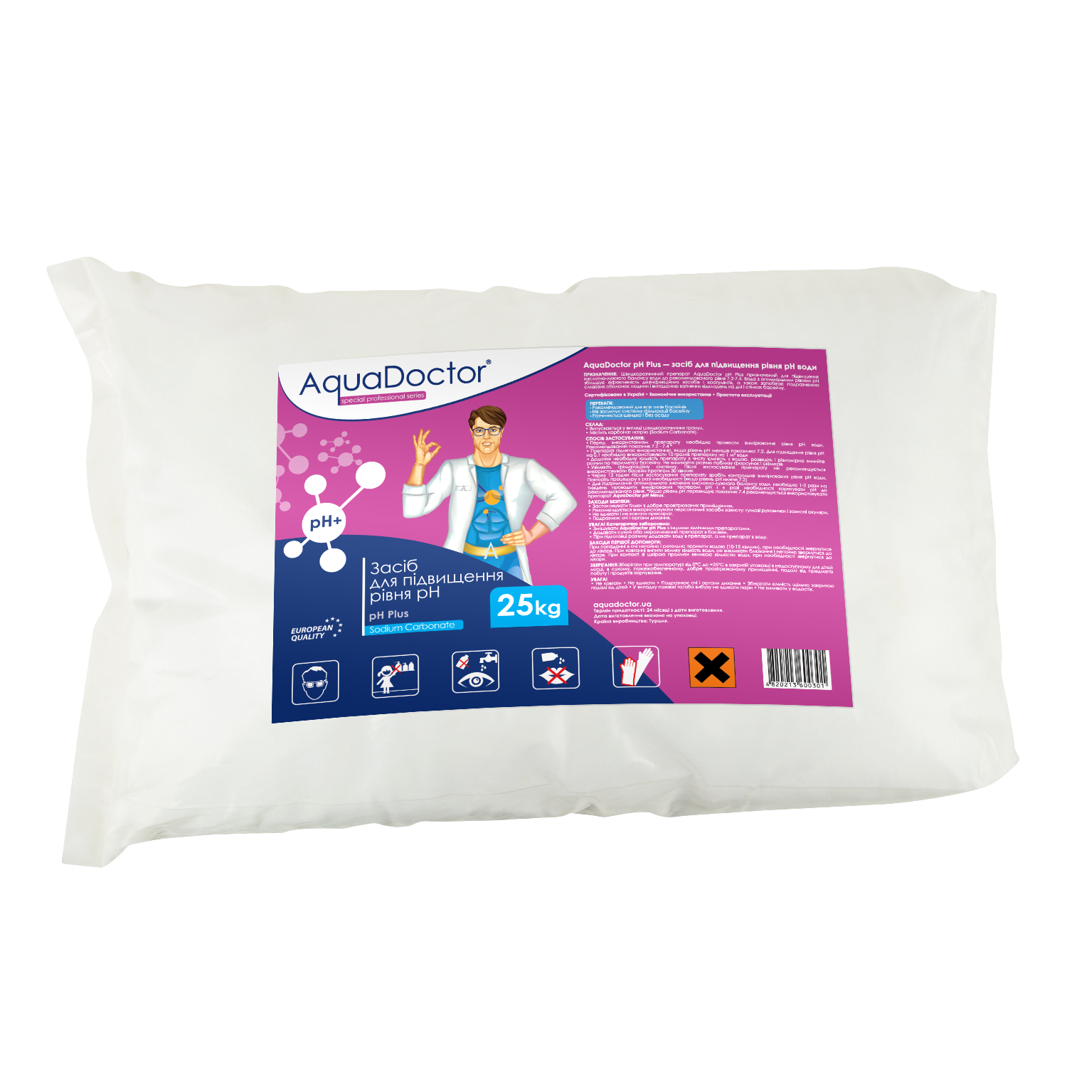 AquaDoctor pH Plus 25 кг, мешок