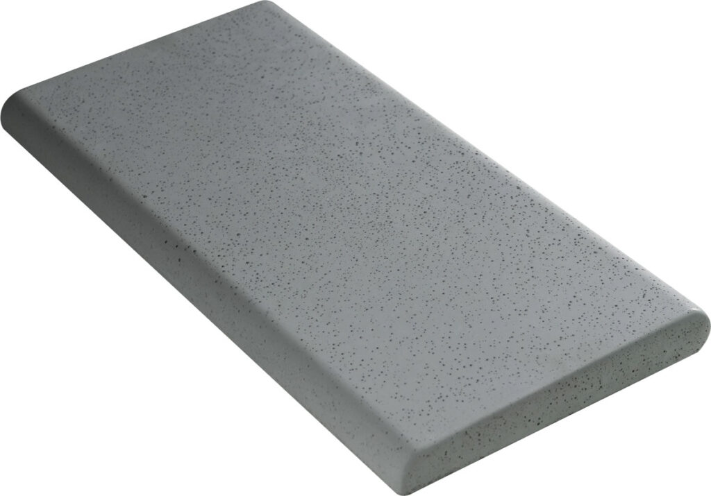 Копинговый камень Aquazone Tuff 250x500x50-25 мм, серый (пористый)