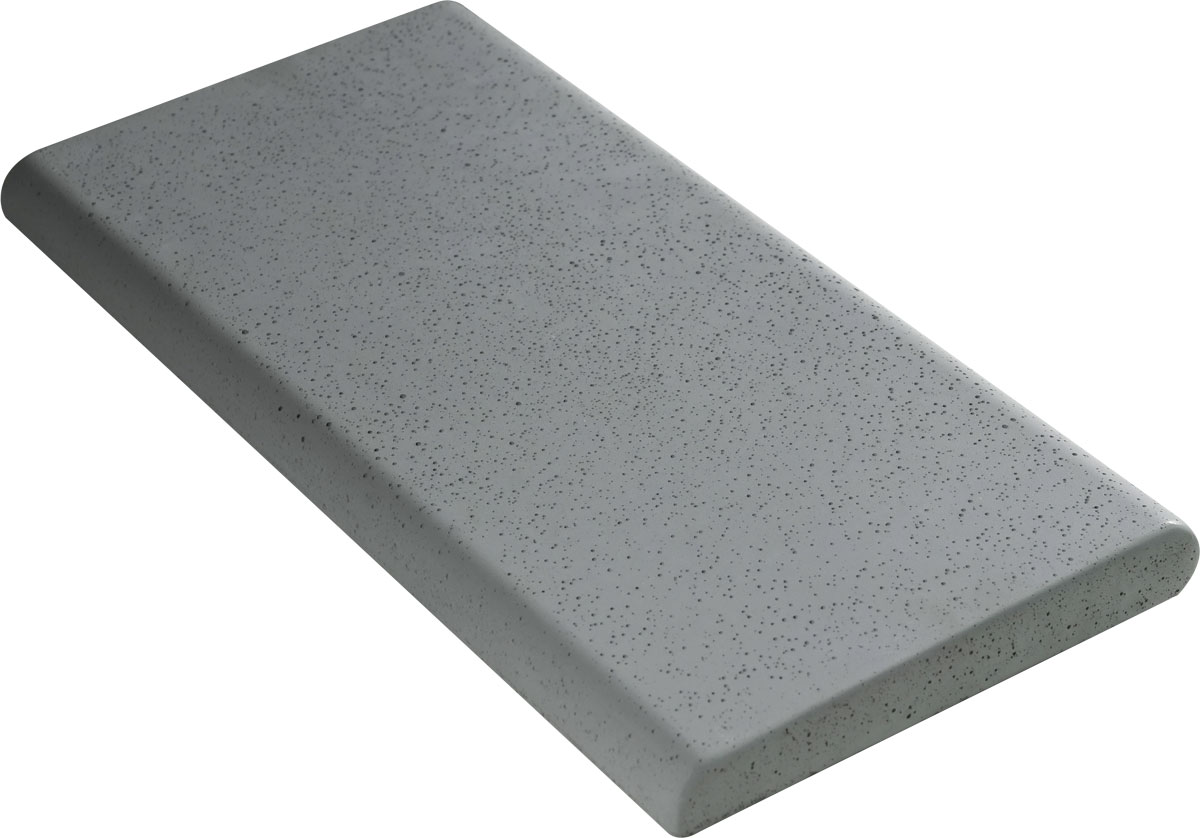 Копинговый камень Aquazone Tuff 250x500x50-25 мм, серый (пористый)