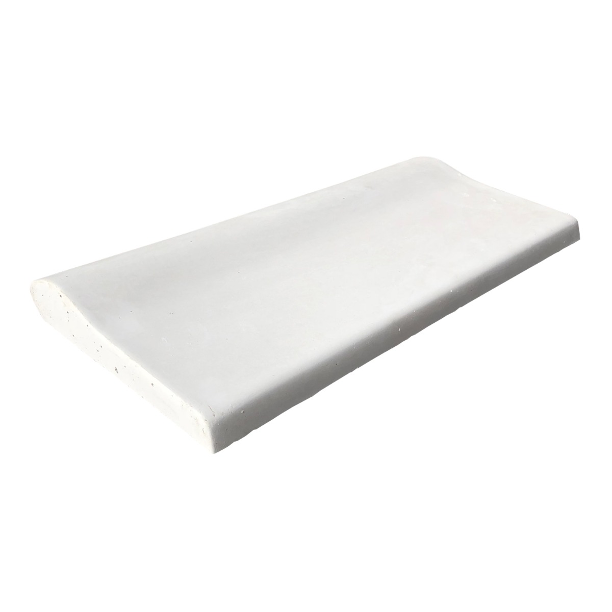 Копинговый камень Aquazone 320x500x50-25 мм, белый, уценка
