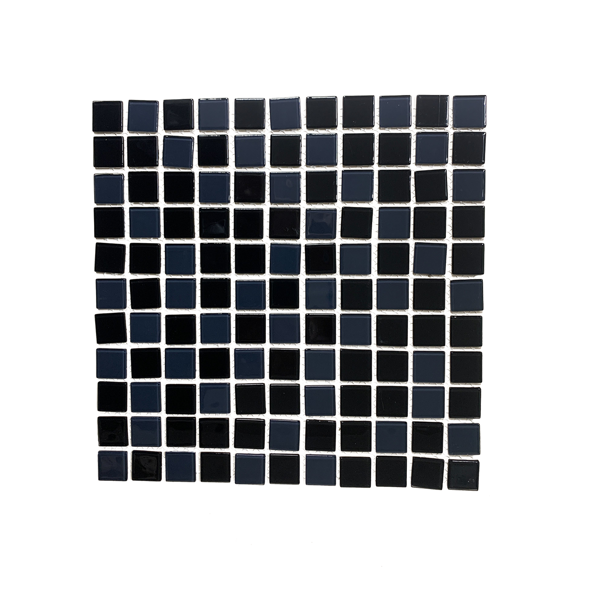 Мозаика стеклянная Aquaviva Сristall Black/Gray