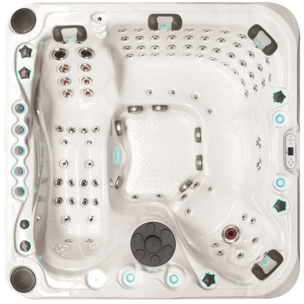 Гидромассажный бассейн Passionspas Felicity Mighty Wave (230x230x91 см), Серебристо-белый