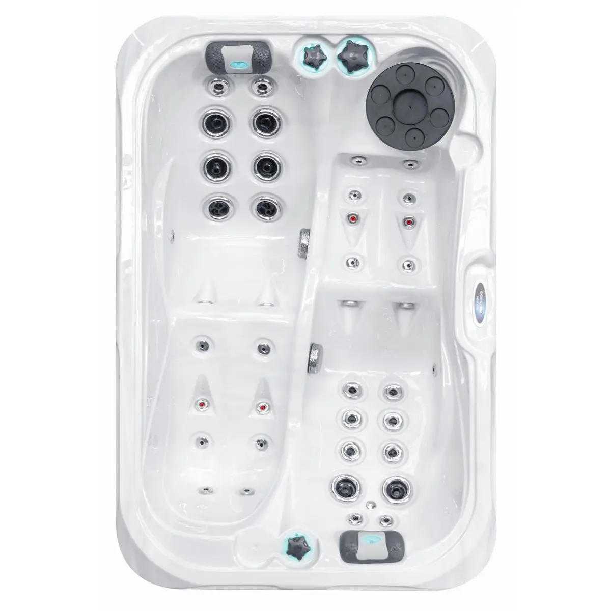 Гідромасажний басейн Passionspas Indulgence (214х143х63 см), сріблясто-білий