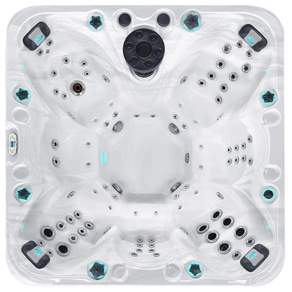 Гидромассажный бассейн Passionspas Joy (225х225х91 см), Серебристо-белый