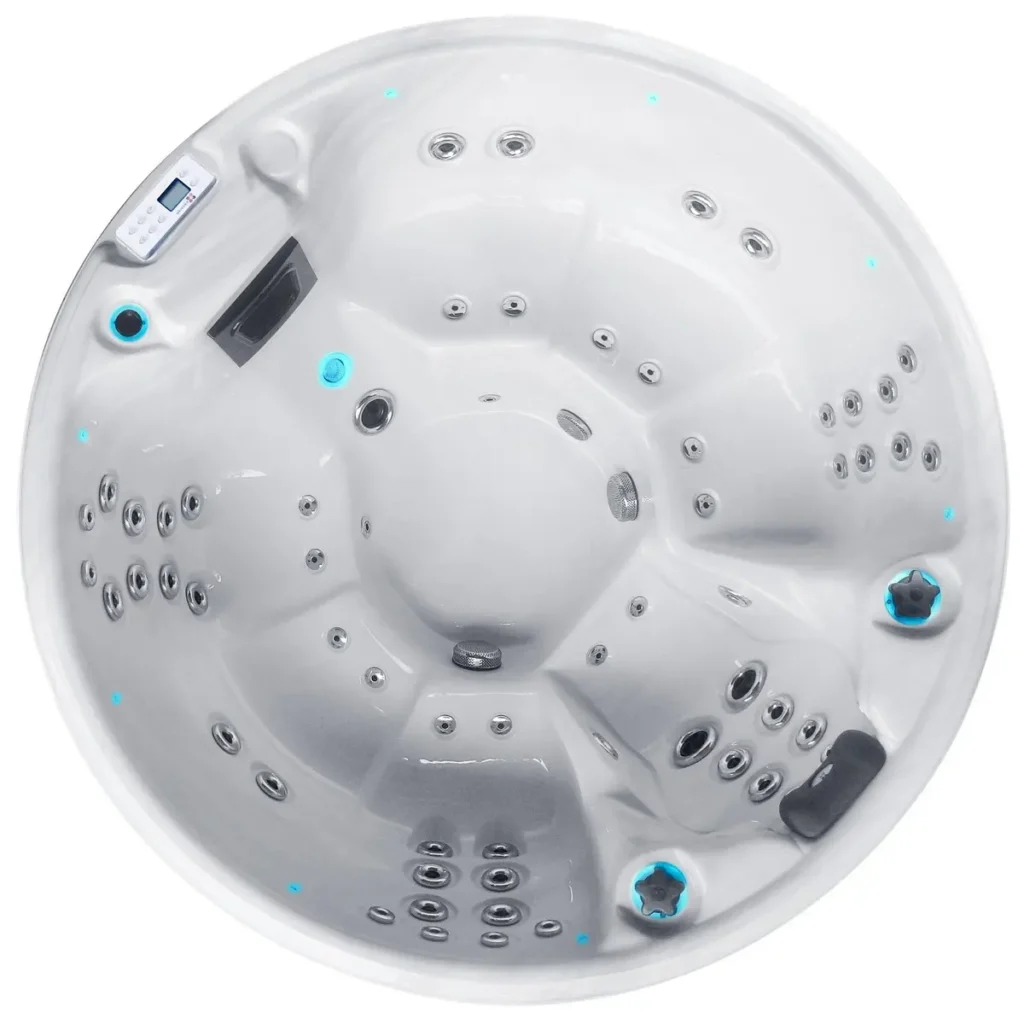 Гідромасажний басейн Passionspas Recharge (200х85 мм), Сріблясто-білий