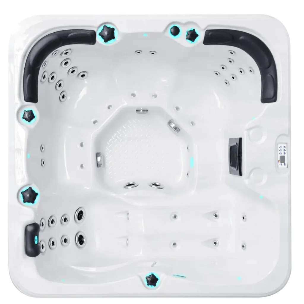 Гідромасажний басейн Passionspas Refresh (204х204х85 см), Сріблясто-білий