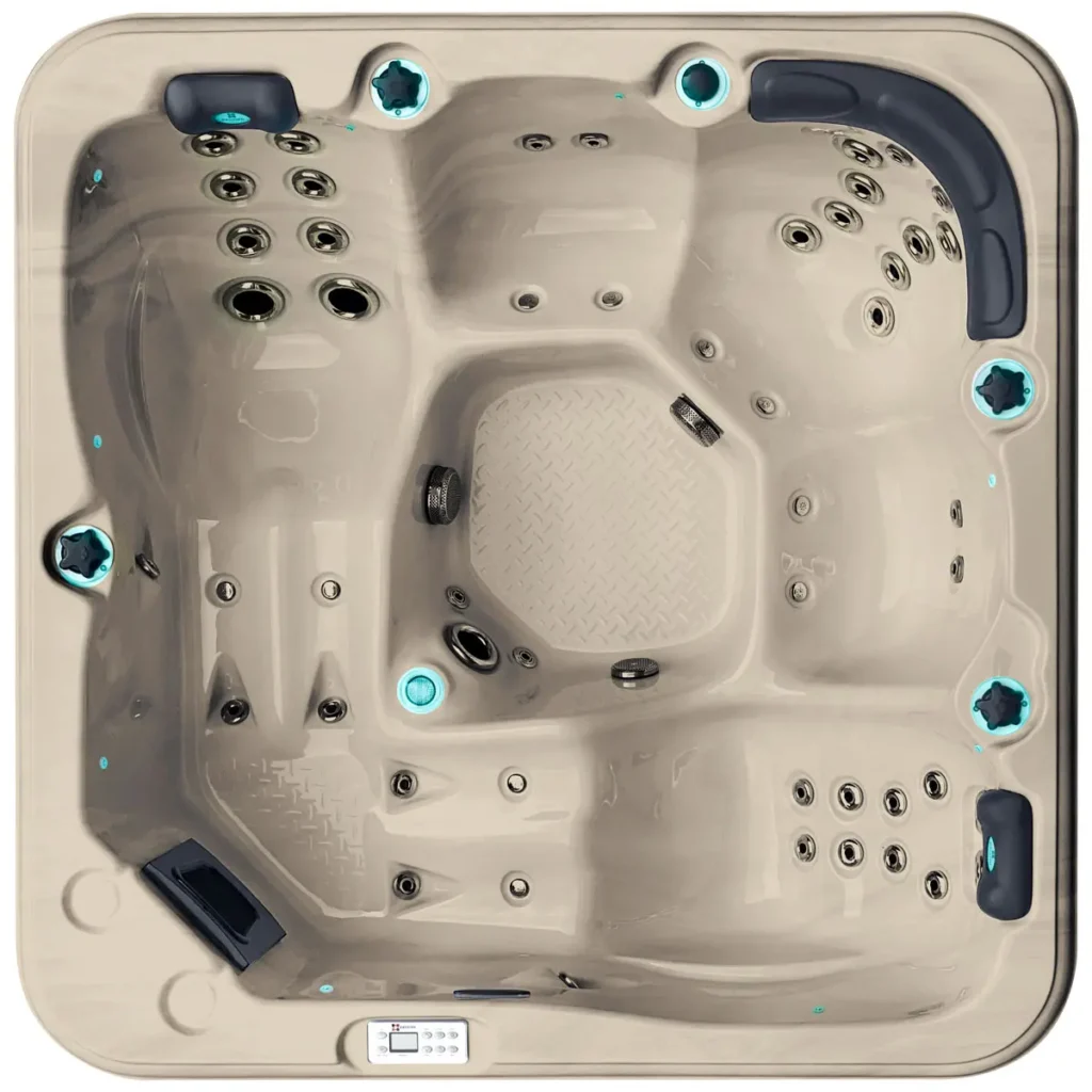 Гідромасажний басейн Passionspas Relax (204х204х85 см), Сірий обрій пустелі
