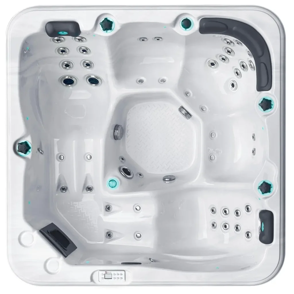 Гидромассажный бассейн Passionspas Relax (204х204х85 см), Серебристо-белый