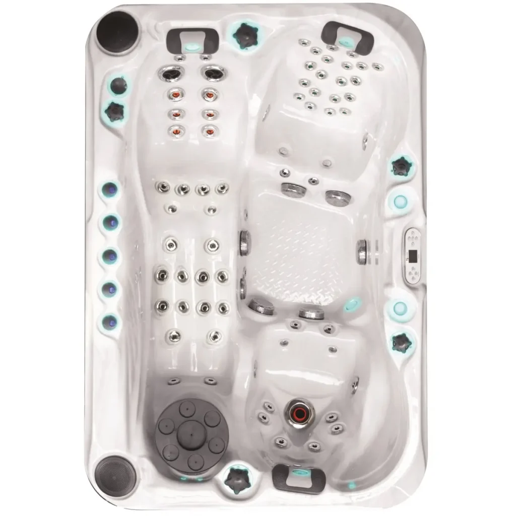 Гидромассажный бассейн Passionspas Sensation (230x155x91 см), Серебристо-белый