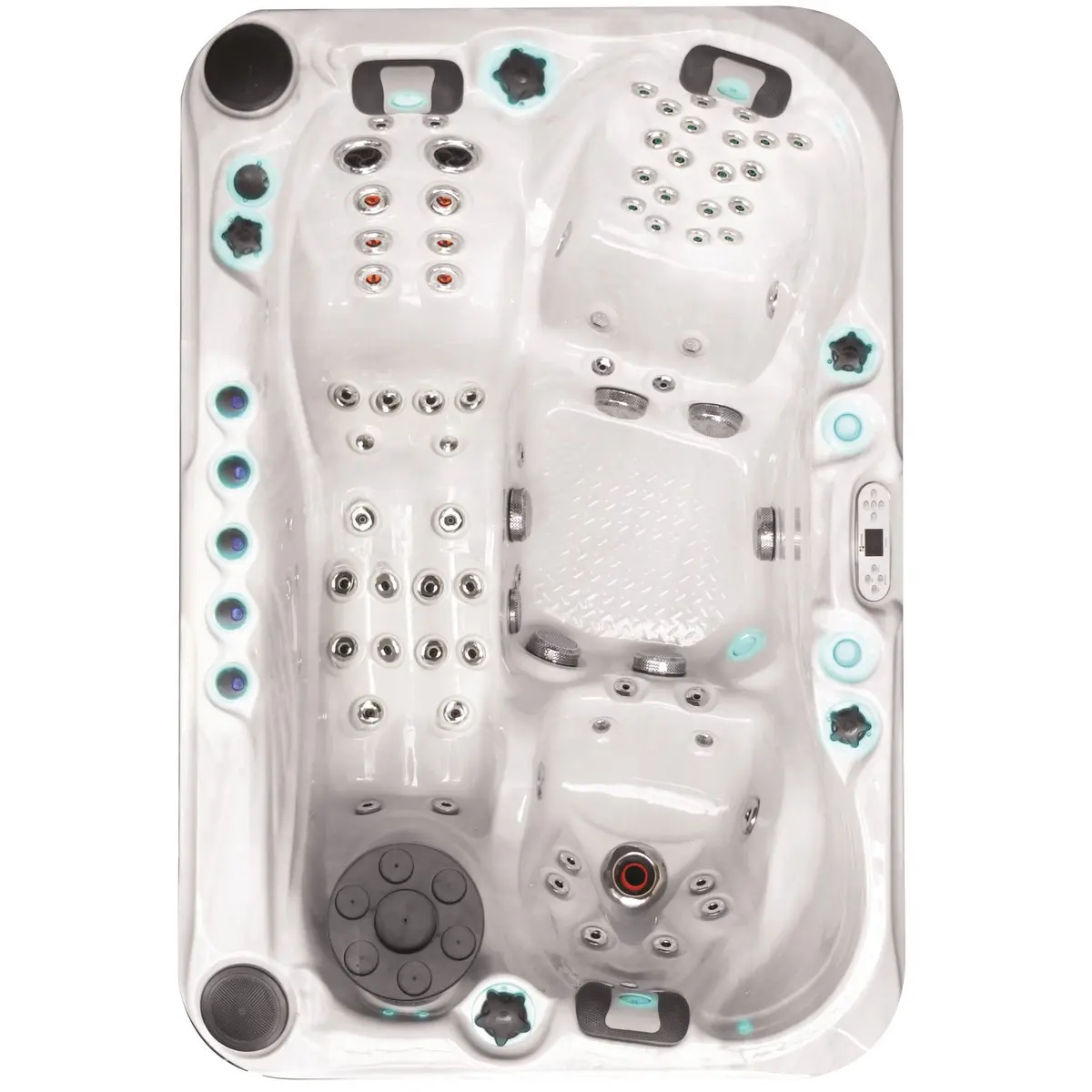 Гідромасажний басейн Passionspas Sensation (230x155x91 см), Сріблясто-білий